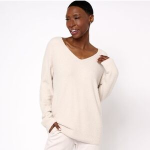 Barefoot Dreams CozyChic Lite V-Neck Sweater